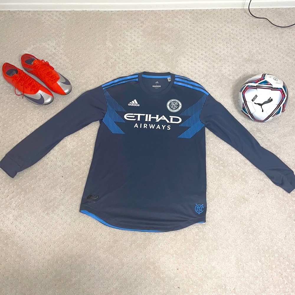 Adidas NYCFC 2018 Long Sleeve Away Jersey - Men’s SZ L